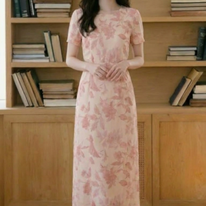Đầm Hoa Cổ Xẻ
