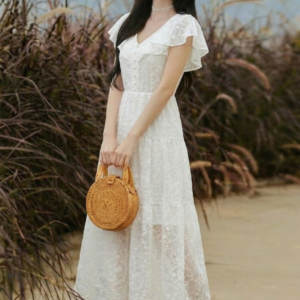 ĐẦM MAXI TƠ THÊU GA221